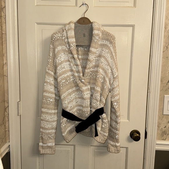 Brunello Cucinelli Stripes Cowl Neck Sweater size - Picture 1 of 9